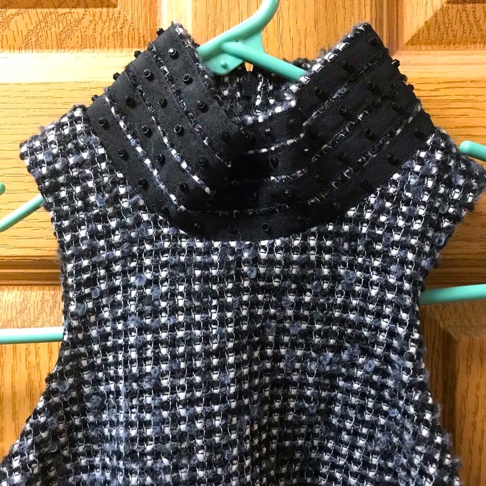 Karl Lagerfeld Embellished High Neck Dress 6